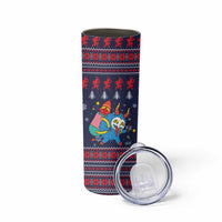 Merry Krampus Christmas Skinny Tumbler Xmas Holiday Patterns - Wonder Print Shop