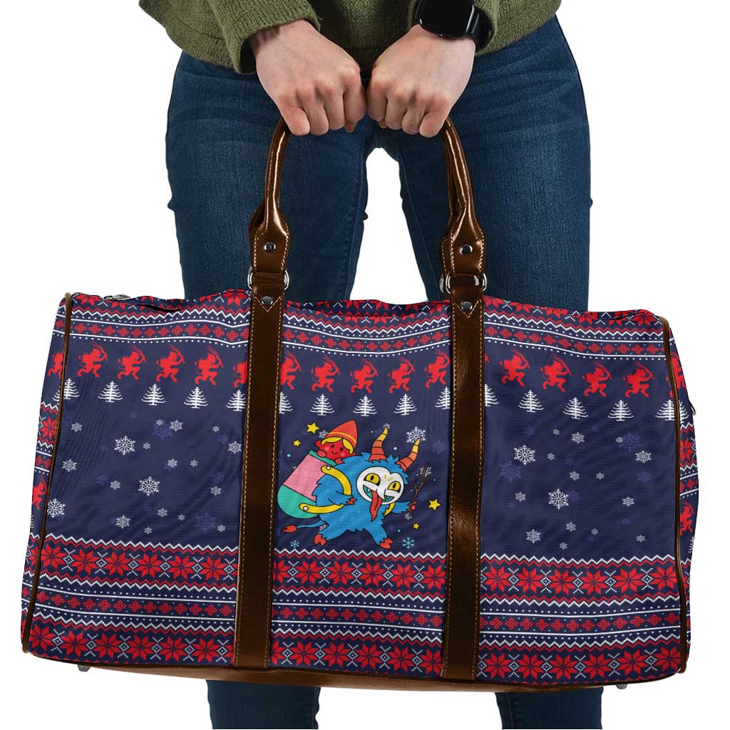 Merry Krampus Christmas Travel Bag Xmas Holiday Patterns - Wonder Print Shop