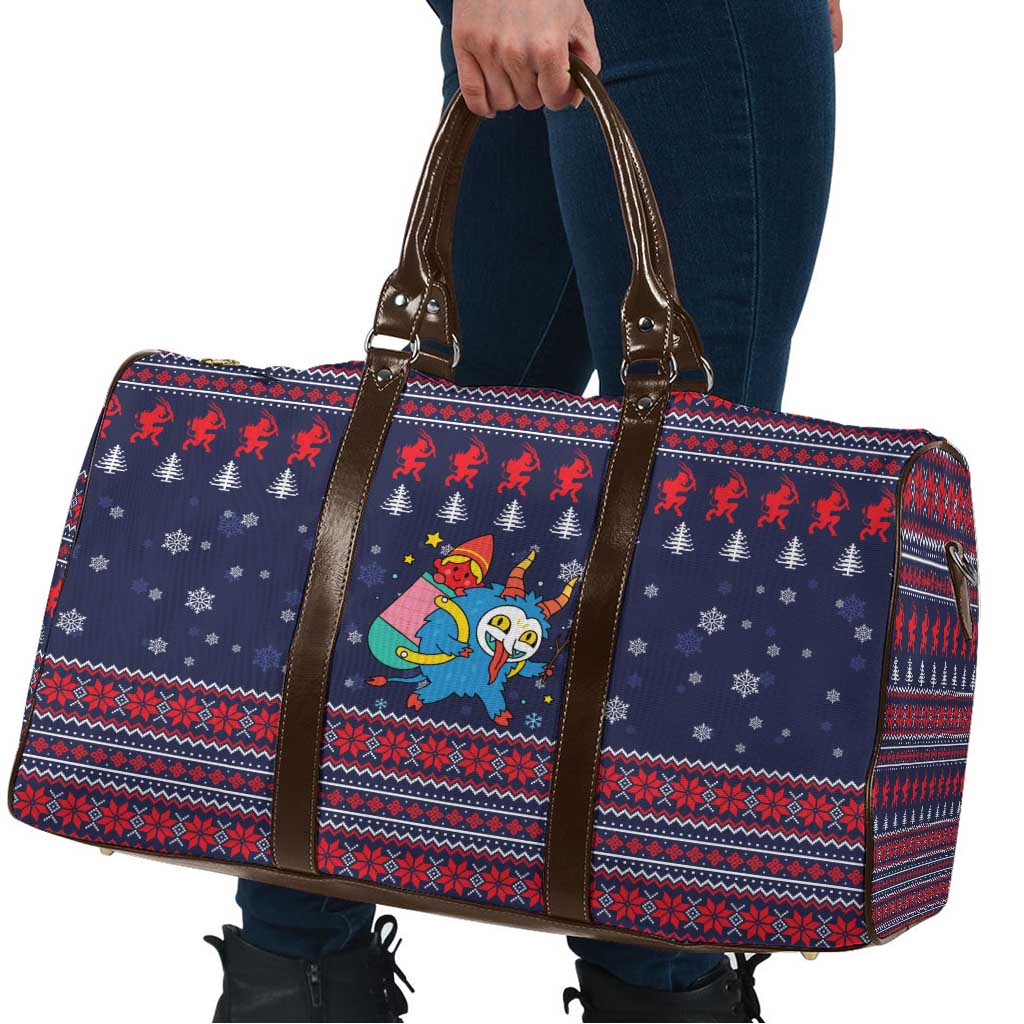 Merry Krampus Christmas Travel Bag Xmas Holiday Patterns - Wonder Print Shop