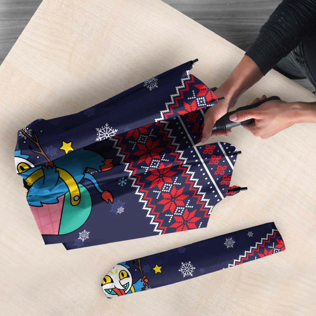 Merry Krampus Christmas Umbrella Xmas Holiday Patterns - Wonder Print Shop