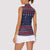 Merry Krampus Christmas Women Sleeveless Polo Shirt Xmas Holiday Patterns - Wonder Print Shop