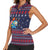 Merry Krampus Christmas Women Sleeveless Polo Shirt Xmas Holiday Patterns - Wonder Print Shop