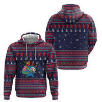Merry Krampus Christmas Zip Hoodie Xmas Holiday Patterns - Wonder Print Shop