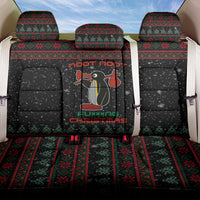 Penguin Tree Christmas Back Car Seat Cover Xmas Holiday Patterns - Wonder Print Shop