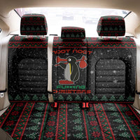 Penguin Tree Christmas Back Car Seat Cover Xmas Holiday Patterns - Wonder Print Shop