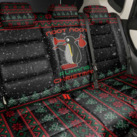Penguin Tree Christmas Back Car Seat Cover Xmas Holiday Patterns - Wonder Print Shop