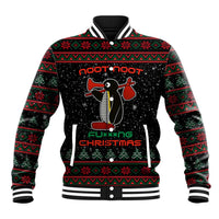 Penguin Tree Christmas Baseball Jacket Xmas Holiday Patterns - Wonder Print Shop