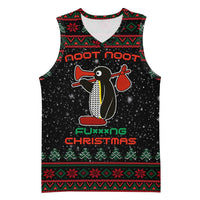 Penguin Tree Christmas Basketball Jersey Xmas Holiday Patterns - Wonder Print Shop