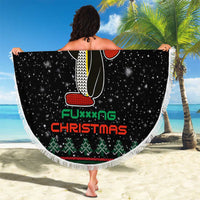 Penguin Tree Christmas Beach Blanket Xmas Holiday Patterns - Wonder Print Shop