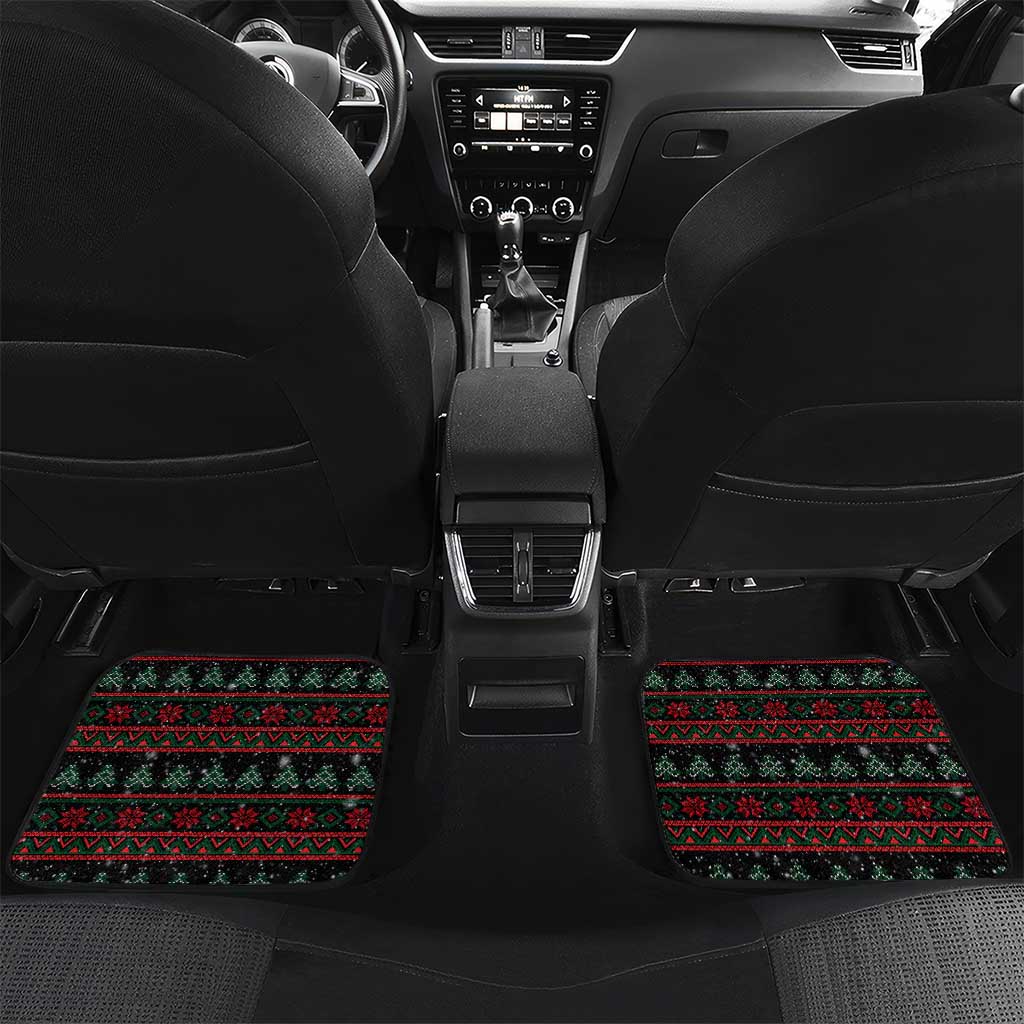Penguin Tree Christmas Car Mats Xmas Holiday Patterns - Wonder Print Shop