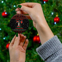 Penguin Tree Christmas Ceramic Ornament Xmas Holiday Patterns - Wonder Print Shop