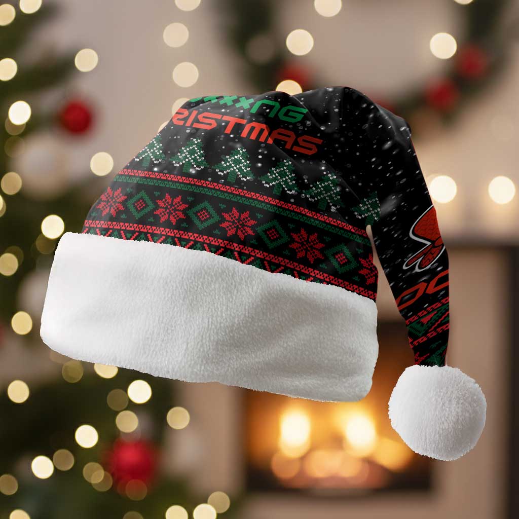 Penguin Tree Christmas Santa Hat Xmas Holiday Patterns - Wonder Print Shop