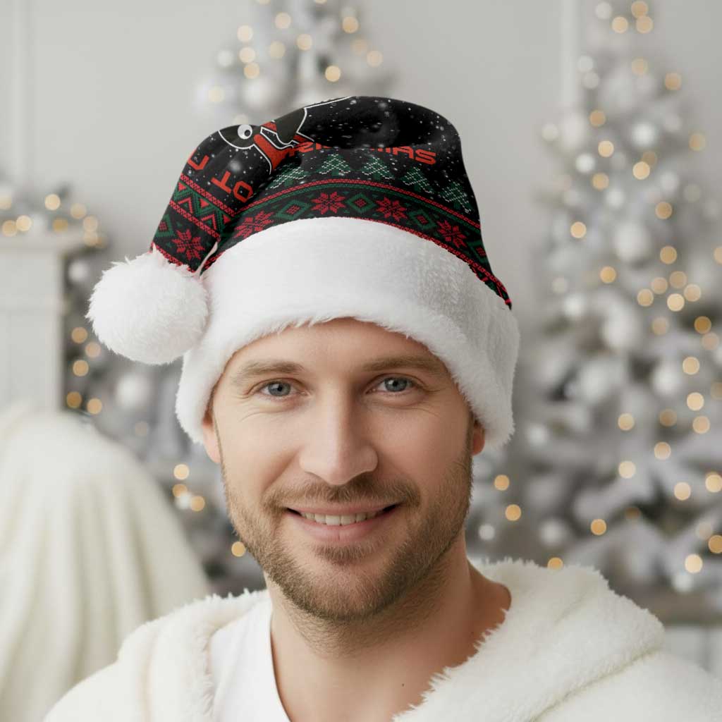 Penguin Tree Christmas Santa Hat Xmas Holiday Patterns - Wonder Print Shop