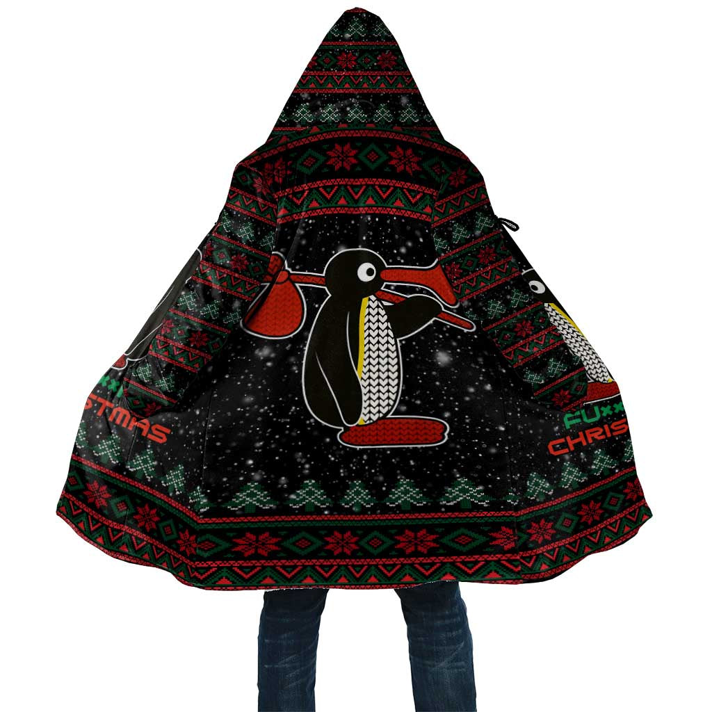 Penguin Tree Christmas Cloak Xmas Holiday Patterns - Wonder Print Shop