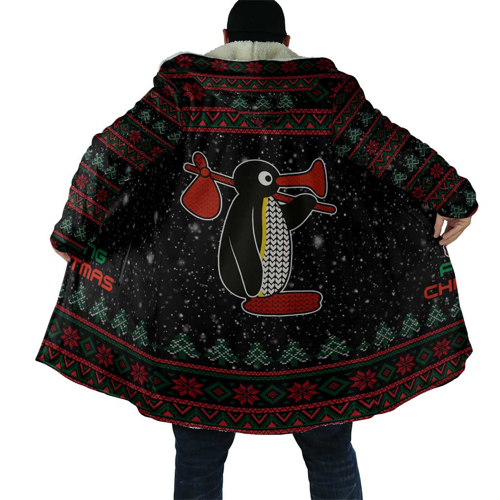 Penguin Tree Christmas Cloak Xmas Holiday Patterns - Wonder Print Shop