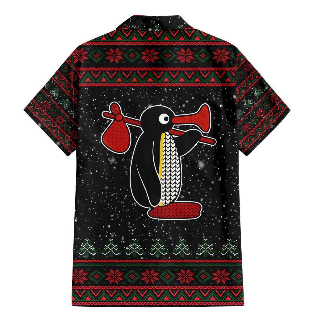 Penguin Tree Christmas Family Matching Mermaid Dress and Hawaiian Shirt Xmas Holiday Patterns - Wonder Print Shop