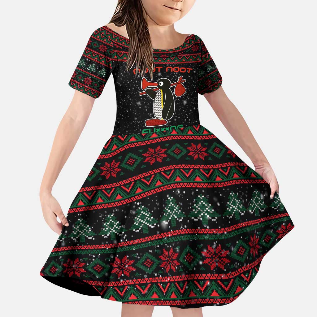 Penguin Tree Christmas Family Matching Puletasi and Hawaiian Shirt Xmas Holiday Patterns - Wonder Print Shop