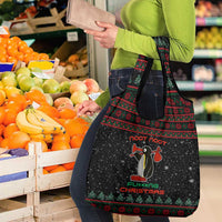 Penguin Tree Christmas Grocery Bag Xmas Holiday Patterns - Wonder Print Shop