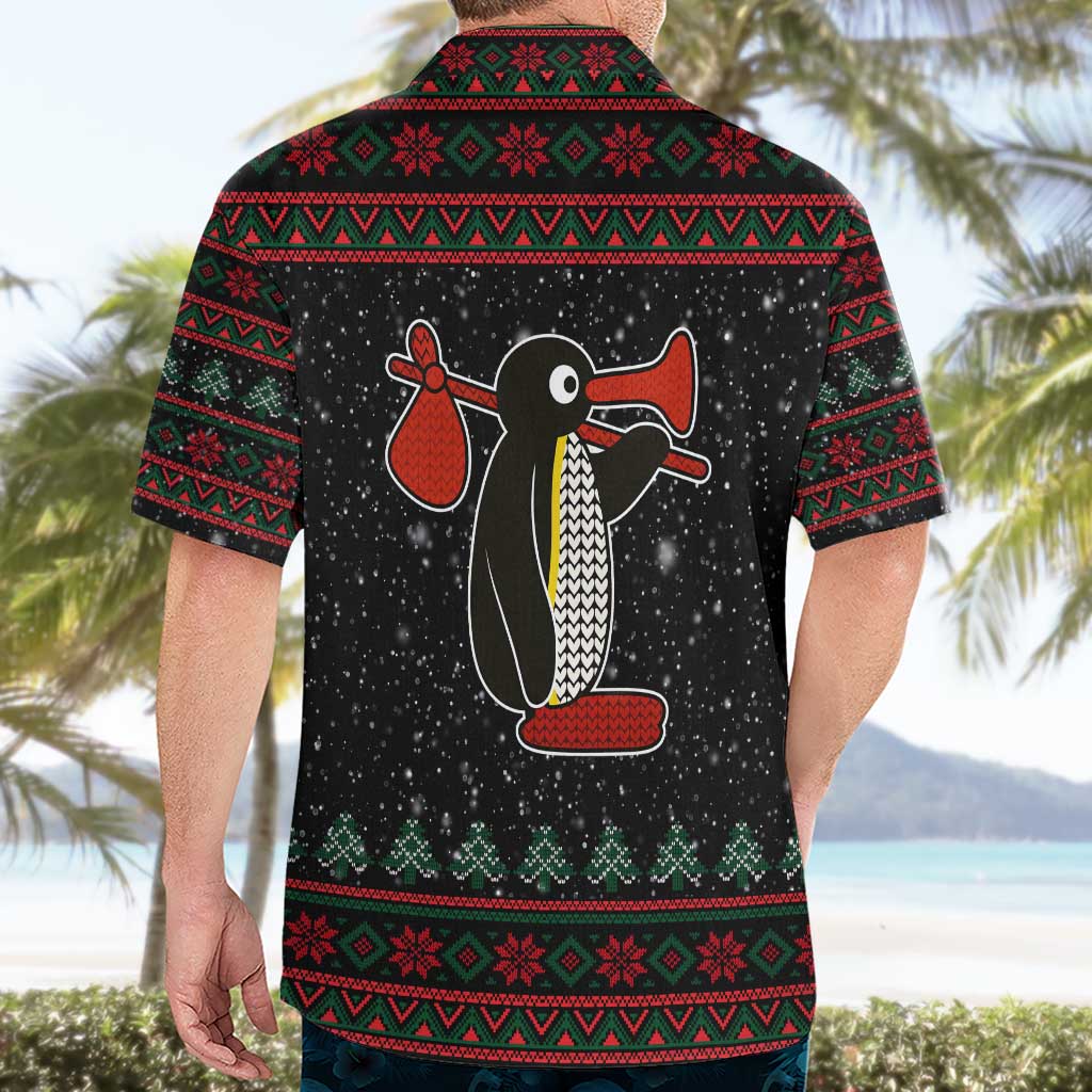 Penguin Tree Christmas Hawaiian Shirt Xmas Holiday Patterns - Wonder Print Shop