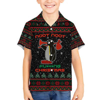 Penguin Tree Christmas Hawaiian Shirt Xmas Holiday Patterns - Wonder Print Shop