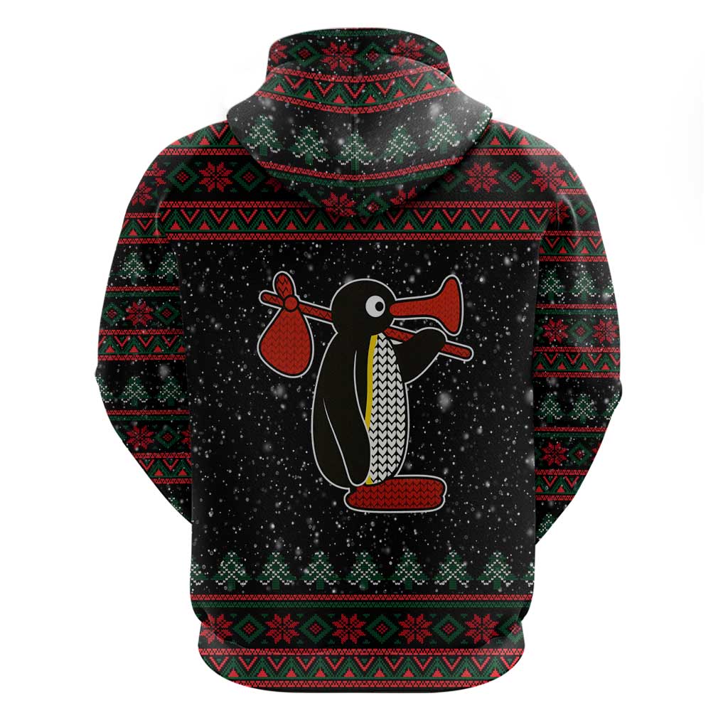 Penguin Tree Christmas Hoodie Xmas Holiday Patterns - Wonder Print Shop
