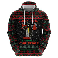 Penguin Tree Christmas Hoodie Xmas Holiday Patterns - Wonder Print Shop