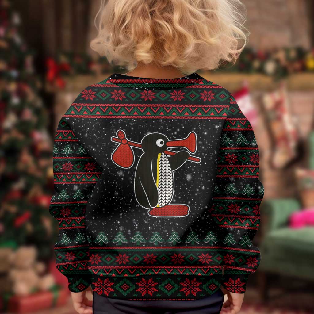 Penguin Tree Christmas Kid Ugly Christmas Sweater Xmas Holiday Patterns - Wonder Print Shop