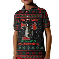 Penguin Tree Christmas Kid Polo Shirt Xmas Holiday Patterns - Wonder Print Shop
