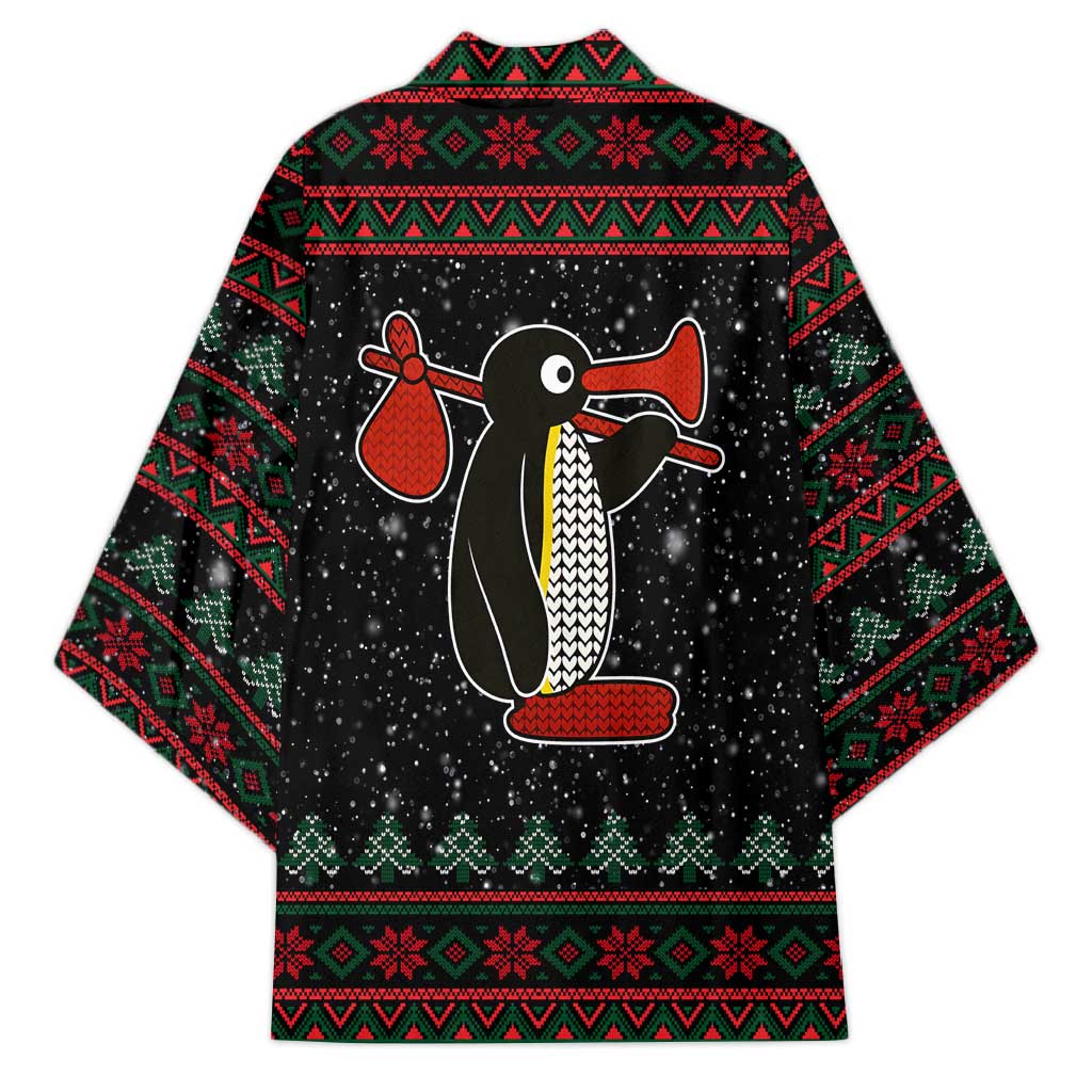 Penguin Tree Christmas Kimono Xmas Holiday Patterns - Wonder Print Shop