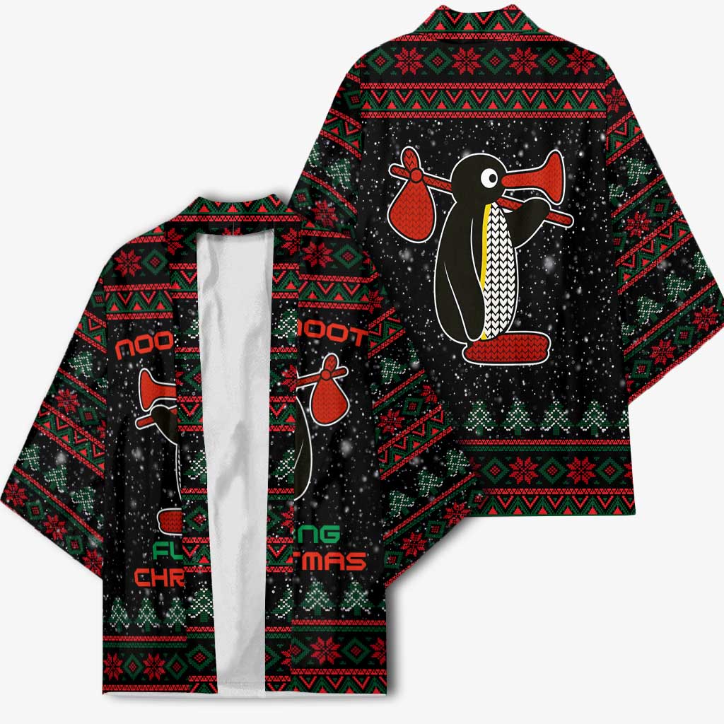 Penguin Tree Christmas Kimono Xmas Holiday Patterns - Wonder Print Shop
