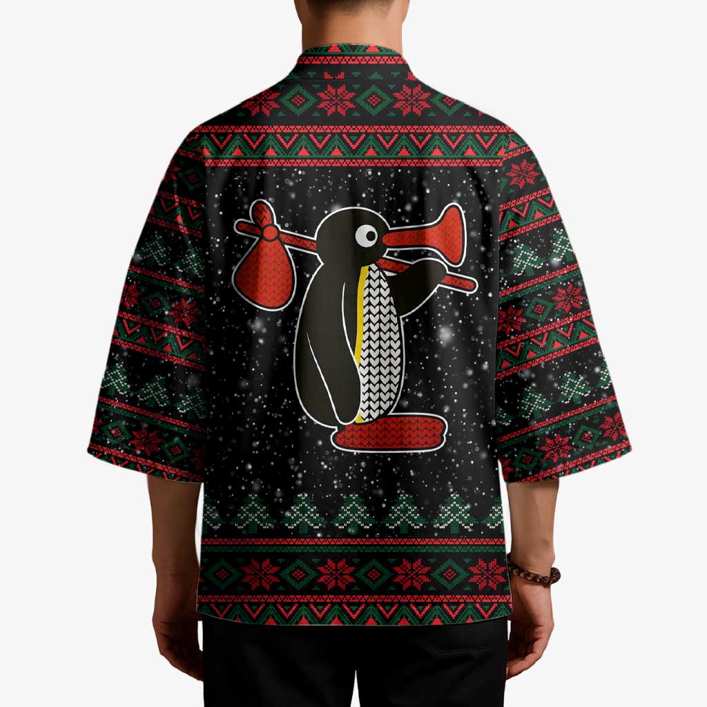 Penguin Tree Christmas Kimono Xmas Holiday Patterns - Wonder Print Shop