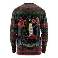 Penguin Tree Christmas Long Sleeve Shirt Xmas Holiday Patterns - Wonder Print Shop