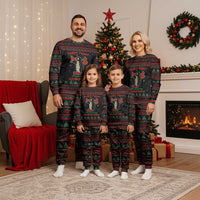 Penguin Tree Christmas Pajama Set Xmas Holiday Patterns - Wonder Print Shop