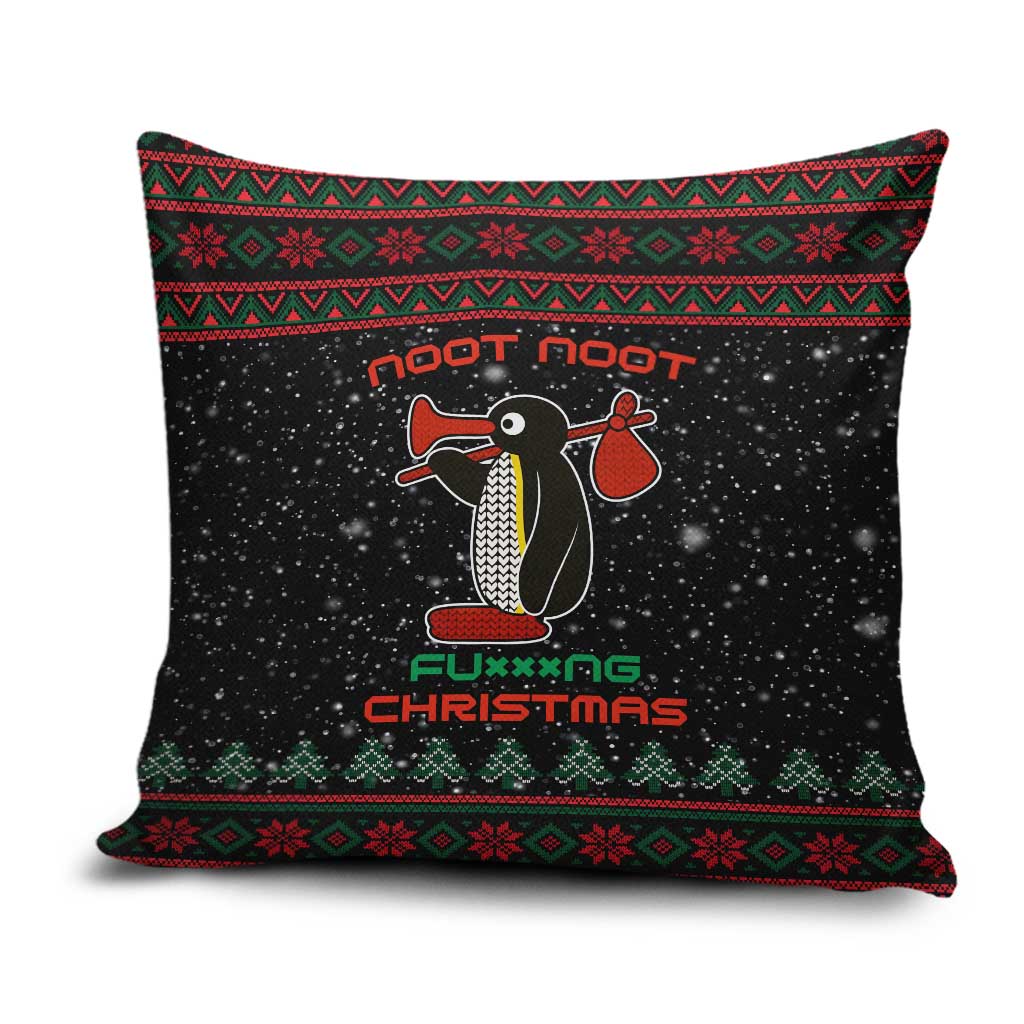 Penguin Tree Christmas Pillow Cover Xmas Holiday Patterns - Wonder Print Shop
