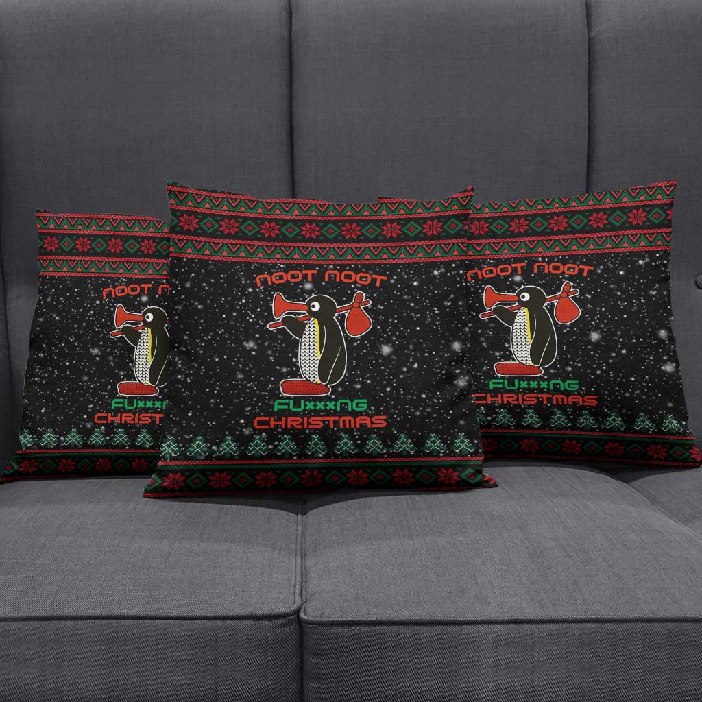 Penguin Tree Christmas Pillow Cover Xmas Holiday Patterns - Wonder Print Shop