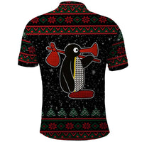 Penguin Tree Christmas Polo Shirt Xmas Holiday Patterns - Wonder Print Shop