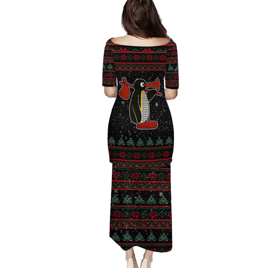 Penguin Tree Christmas Puletasi Xmas Holiday Patterns - Wonder Print Shop