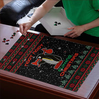 Penguin Tree Christmas Puzzle Xmas Holiday Patterns - Wonder Print Shop