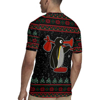 Penguin Tree Christmas Rugby Jersey Xmas Holiday Patterns - Wonder Print Shop