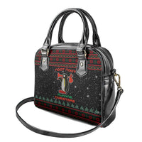 Penguin Tree Christmas Shoulder Handbag Xmas Holiday Patterns - Wonder Print Shop