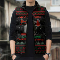 Penguin Tree Christmas Sleeveless Puffer Jacket Xmas Holiday Patterns - Wonder Print Shop