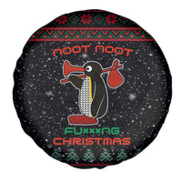 Penguin Tree Christmas Spare Tire Cover Xmas Holiday Patterns - Wonder Print Shop