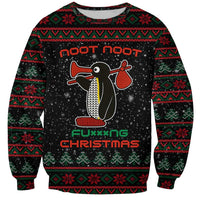 Penguin Tree Christmas Sweatshirt Xmas Holiday Patterns - Wonder Print Shop