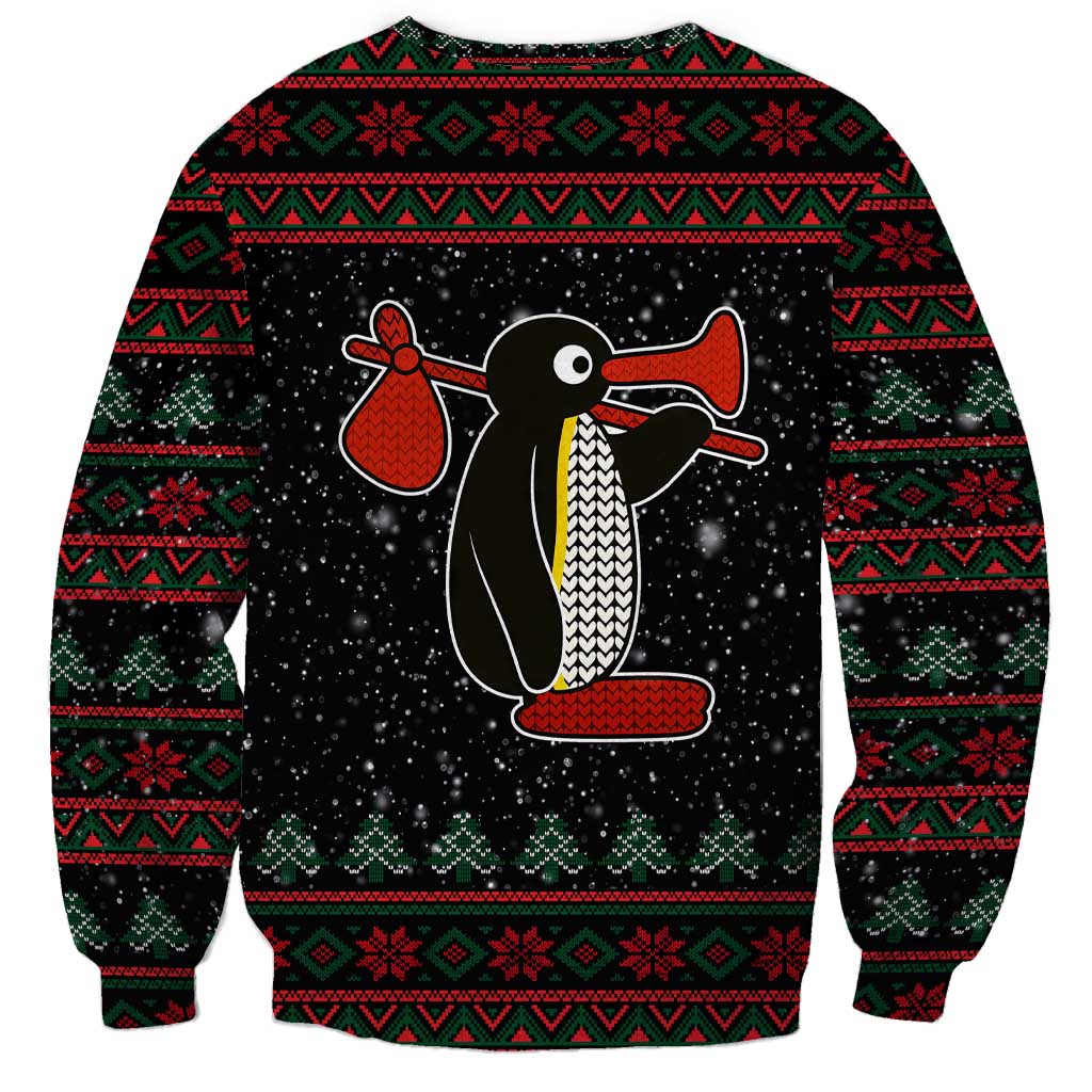 Penguin Tree Christmas Sweatshirt Xmas Holiday Patterns - Wonder Print Shop