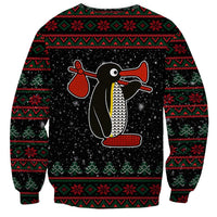 Penguin Tree Christmas Sweatshirt Xmas Holiday Patterns - Wonder Print Shop