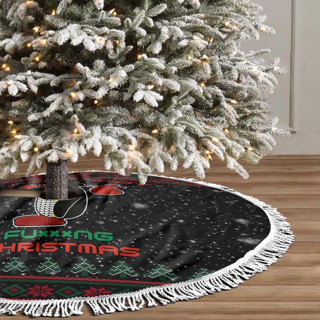 Penguin Tree Christmas Tree Skirt Xmas Holiday Patterns - Wonder Print Shop
