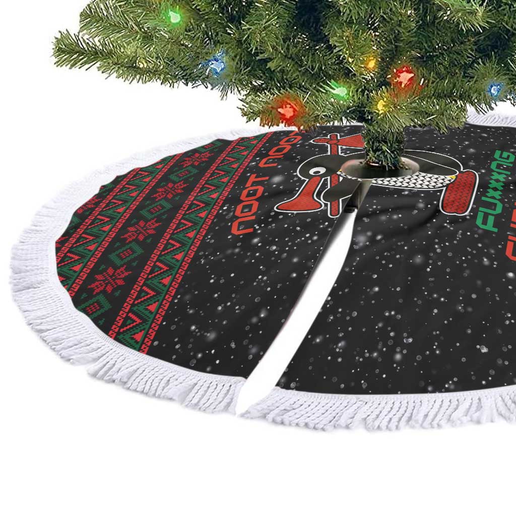 Penguin Tree Christmas Tree Skirt Xmas Holiday Patterns - Wonder Print Shop