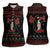 Penguin Tree Christmas Women Sleeveless Polo Shirt Xmas Holiday Patterns - Wonder Print Shop