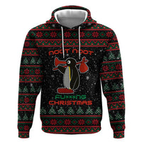 Penguin Tree Christmas Zip Hoodie Xmas Holiday Patterns - Wonder Print Shop