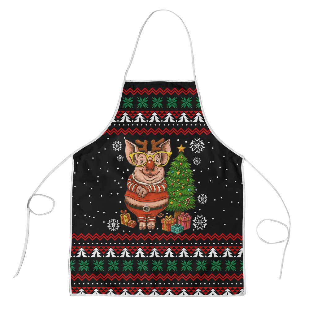 Pig Gorgeous Reindeer Christmas Apron Xmas Holiday Patterns - Wonder Print Shop